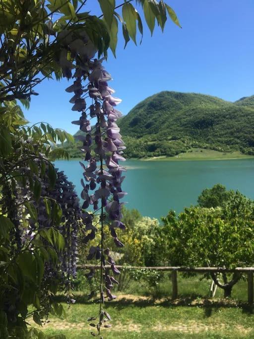 Ferienwohnung Casa Sul Lago Nonna Gio' Colle di Tora Exterior foto